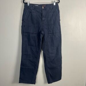 Anthropologie Pilcro The Roamer Relaxed Utility Pants size 28 navy